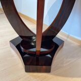 Art Deco Round Side Table in Rosewood Veneer, France, 1930s