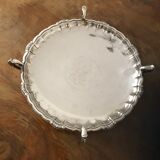 Coupe a fruits en metal argenté