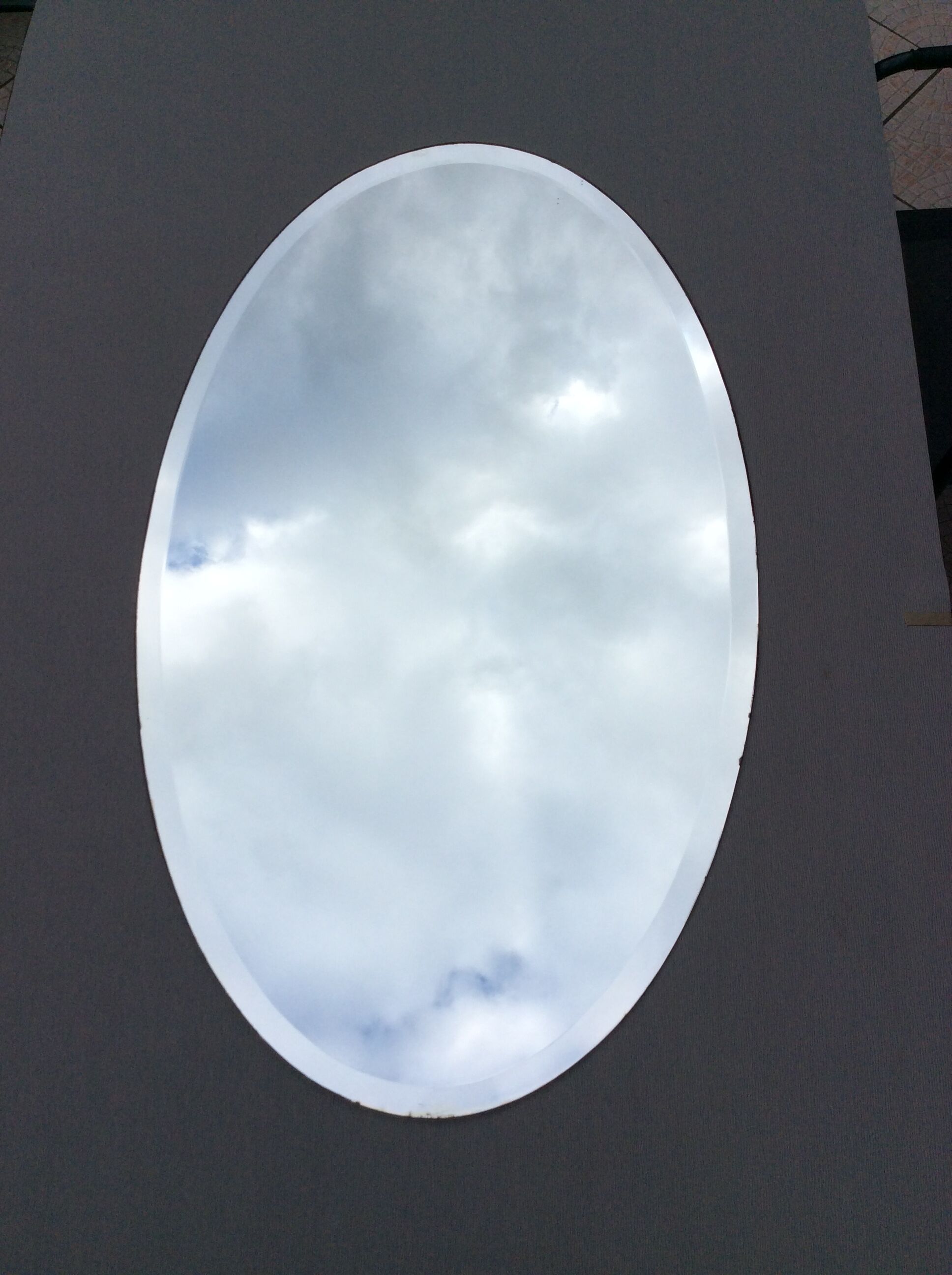 Oval mirror bevelled 100 x 60