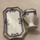 Coquetier and its Limoges Art Deco earthenware tray