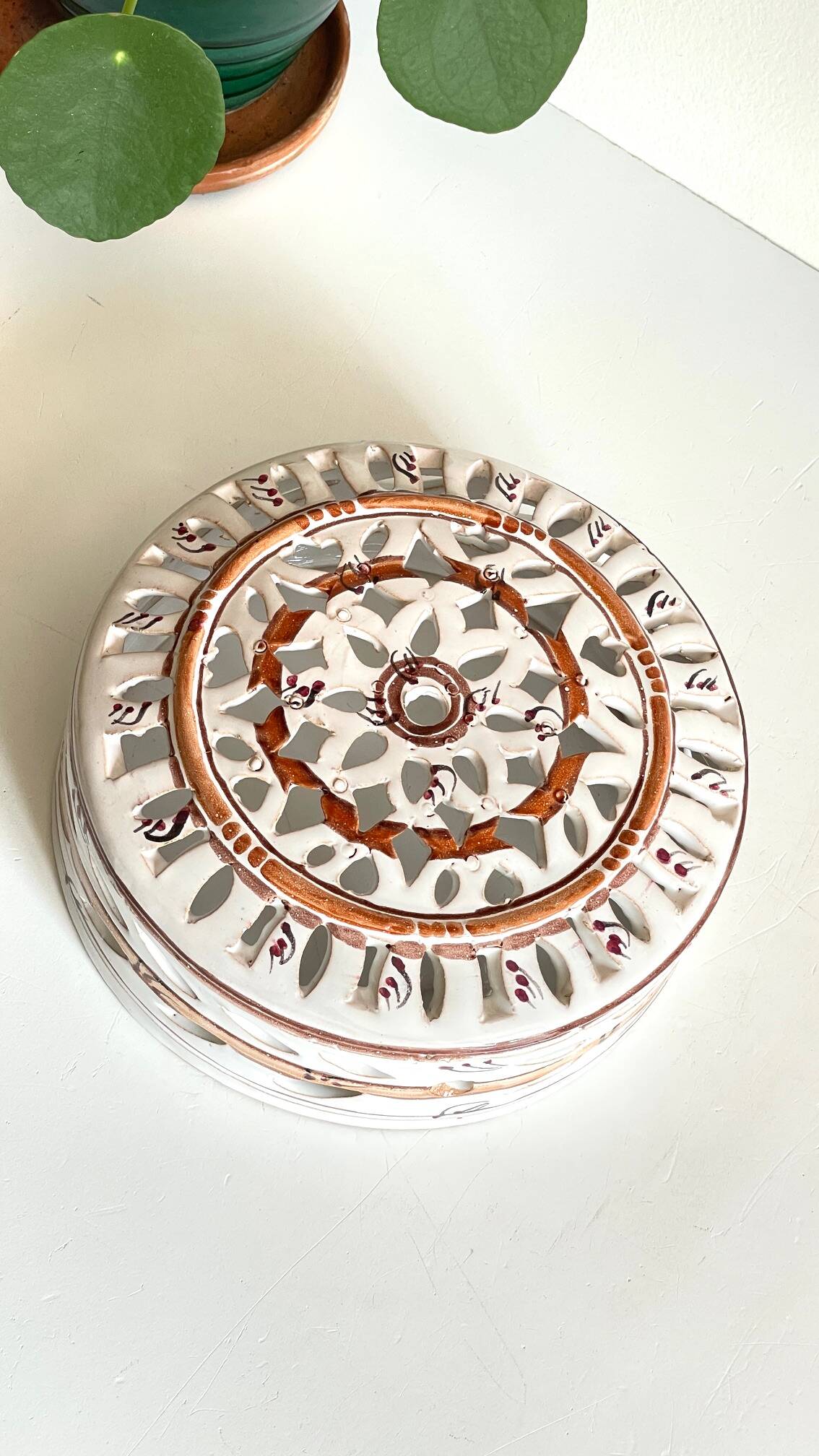 Handcrafted ceramic wall light