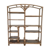 Rattan shelf