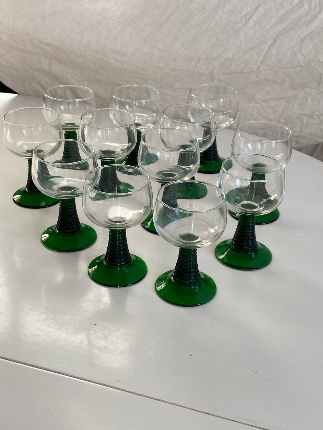 Set of 12 Alsace Roemer glasses