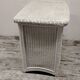 Commode et chevet en rotin blanc