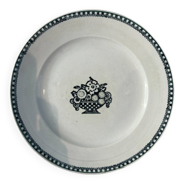 Saint Amand plate dish floral basket decoration 23cm