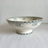 Poppies iron clay salad bowl, HB Choisy le Roi