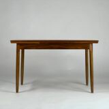 Mid-century dining table walnut vintage 60s Extandable