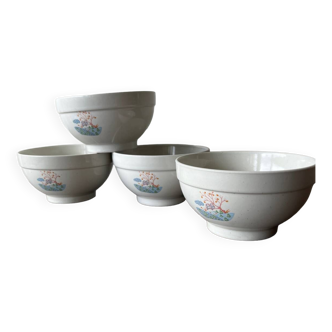 4 antique Cipa Italian porcelain bowls