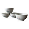 4 bols anciens en porcelaine italienne Cipa