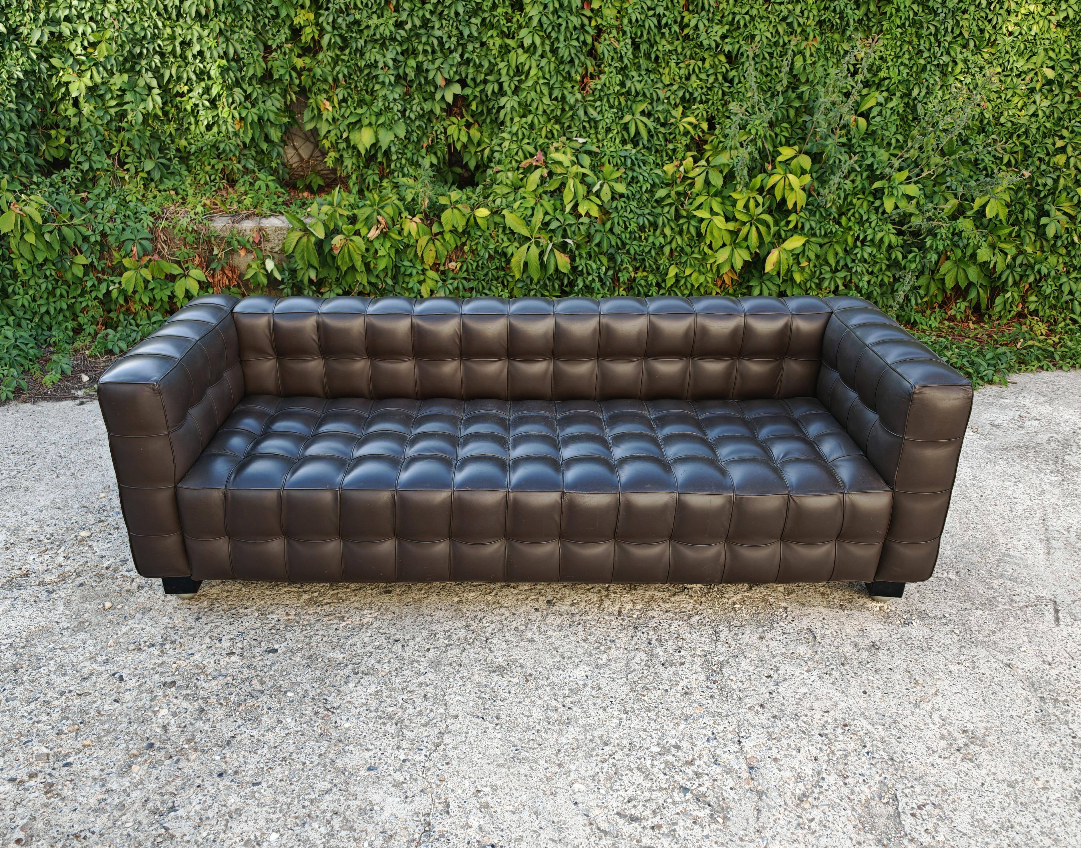 Kubus Canapé Vienna Secession Josef Hoffmann made by Wittmann
