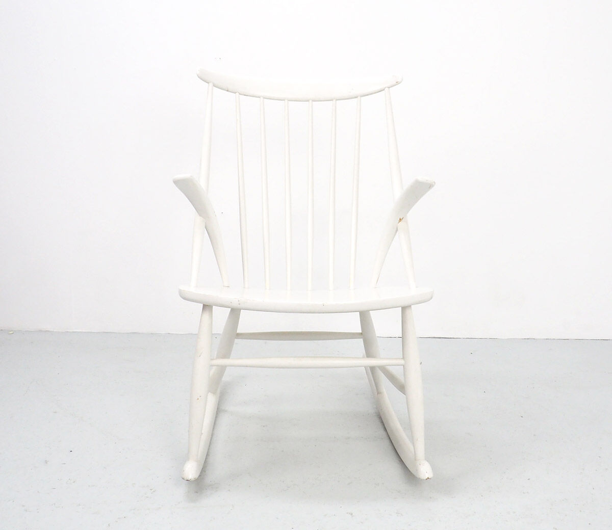 Rocking-chair Illum Wikkelsø IW3, années 1950