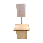 Chair sculpture in solid ash