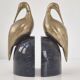 Pair of vintage 1970s heron bookends
