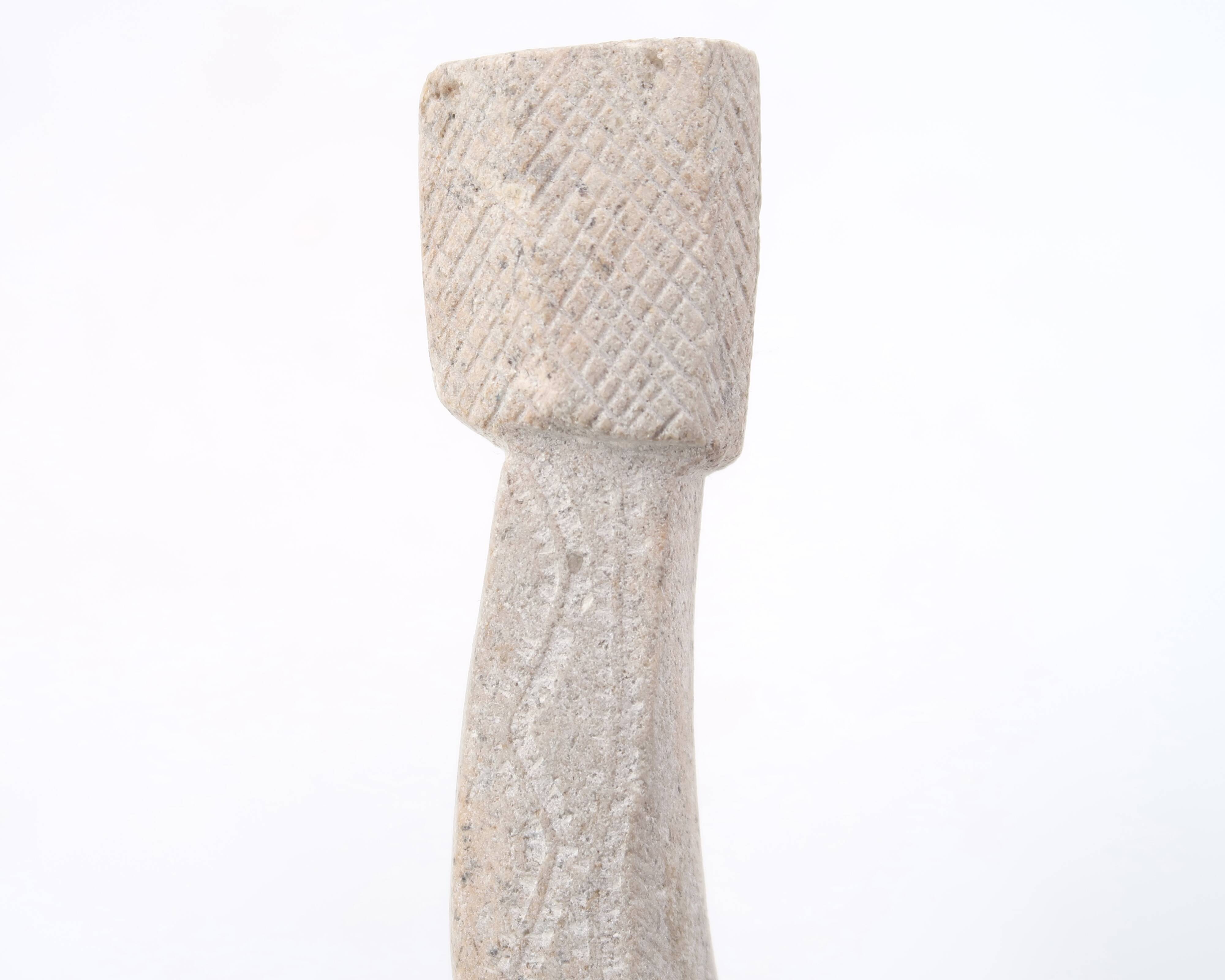 Bougeoir Marocain en pierre sculptée, années 70