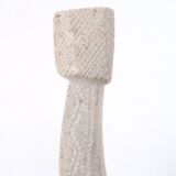 Moroccan candle holder in carved stone, 1970s