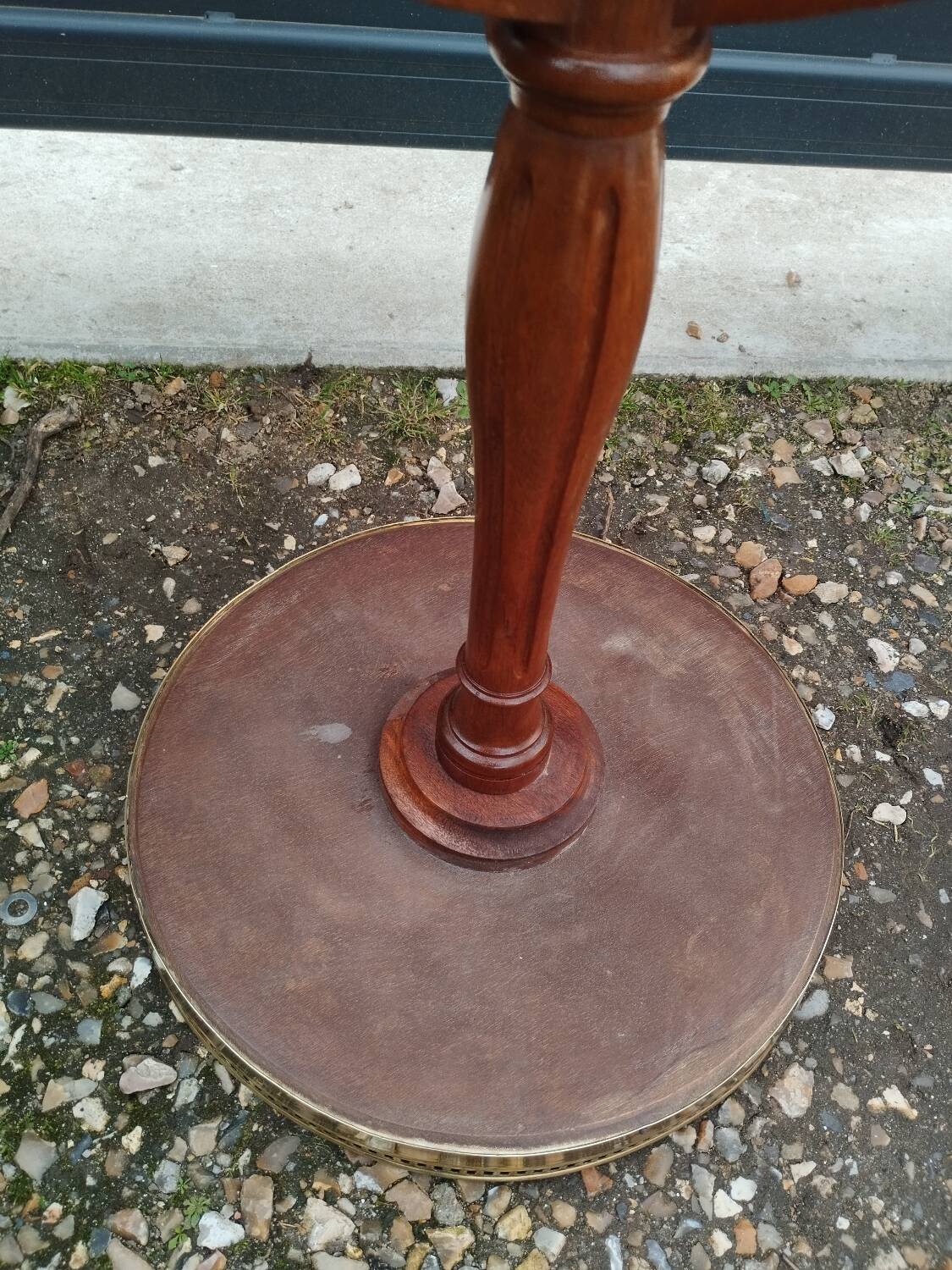 Louis xvi style bedside table marble top