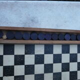 Old game of checkers and game of goose gamejura