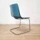 Lot de 4 chaises Tobias en plexi bleu