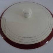 Opaque porcelain vegetable tureen/tureen from digoin sarreguemines, pasteur model