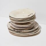 Service de vaisselle en céramique émaillée