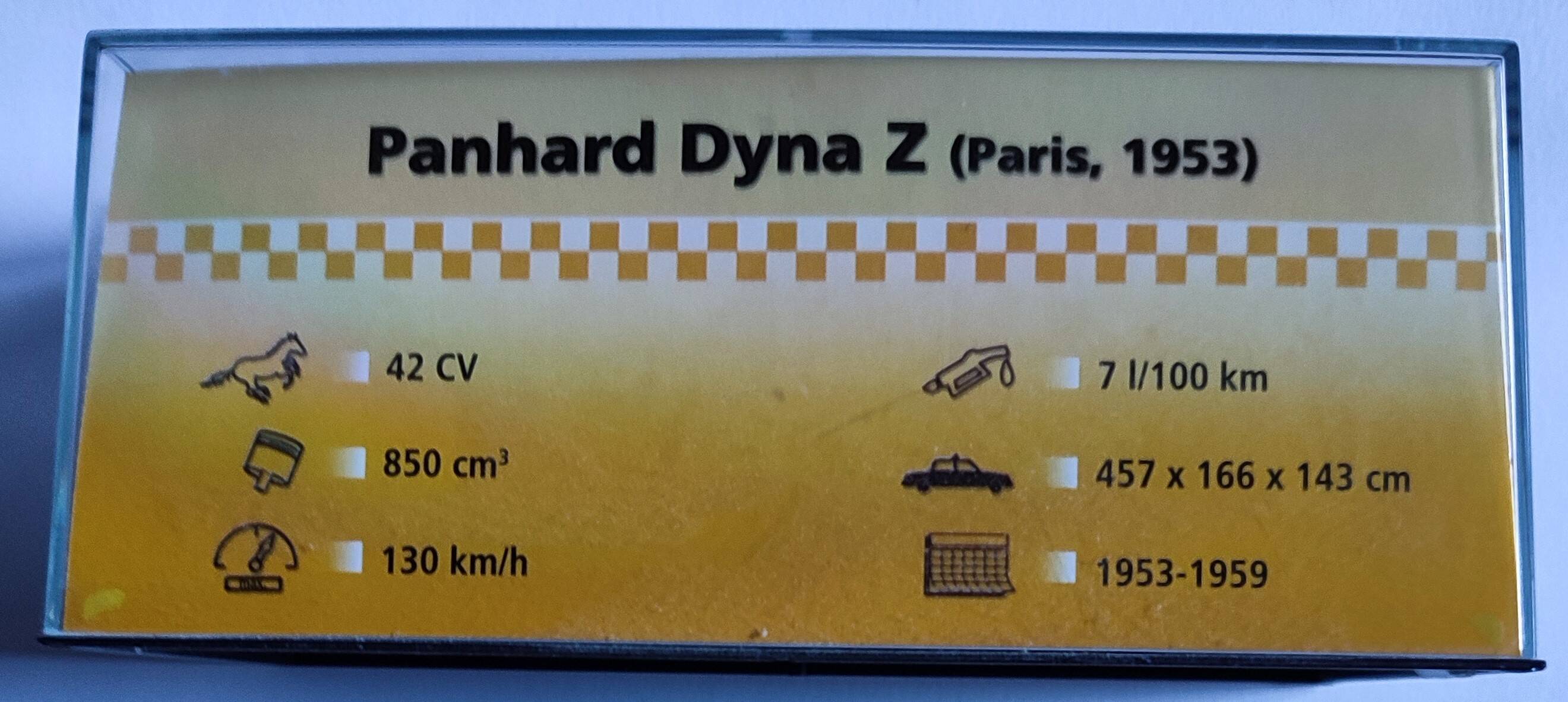 Taxi "Panhard Dina Z" (1953) 1:43 scale