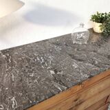 Louis Philippe walnut and marble dresser