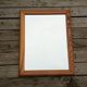 Vintage wall mirror - Wooden frame - 1980s