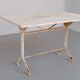 Table extérieure époque Art déco cubiste