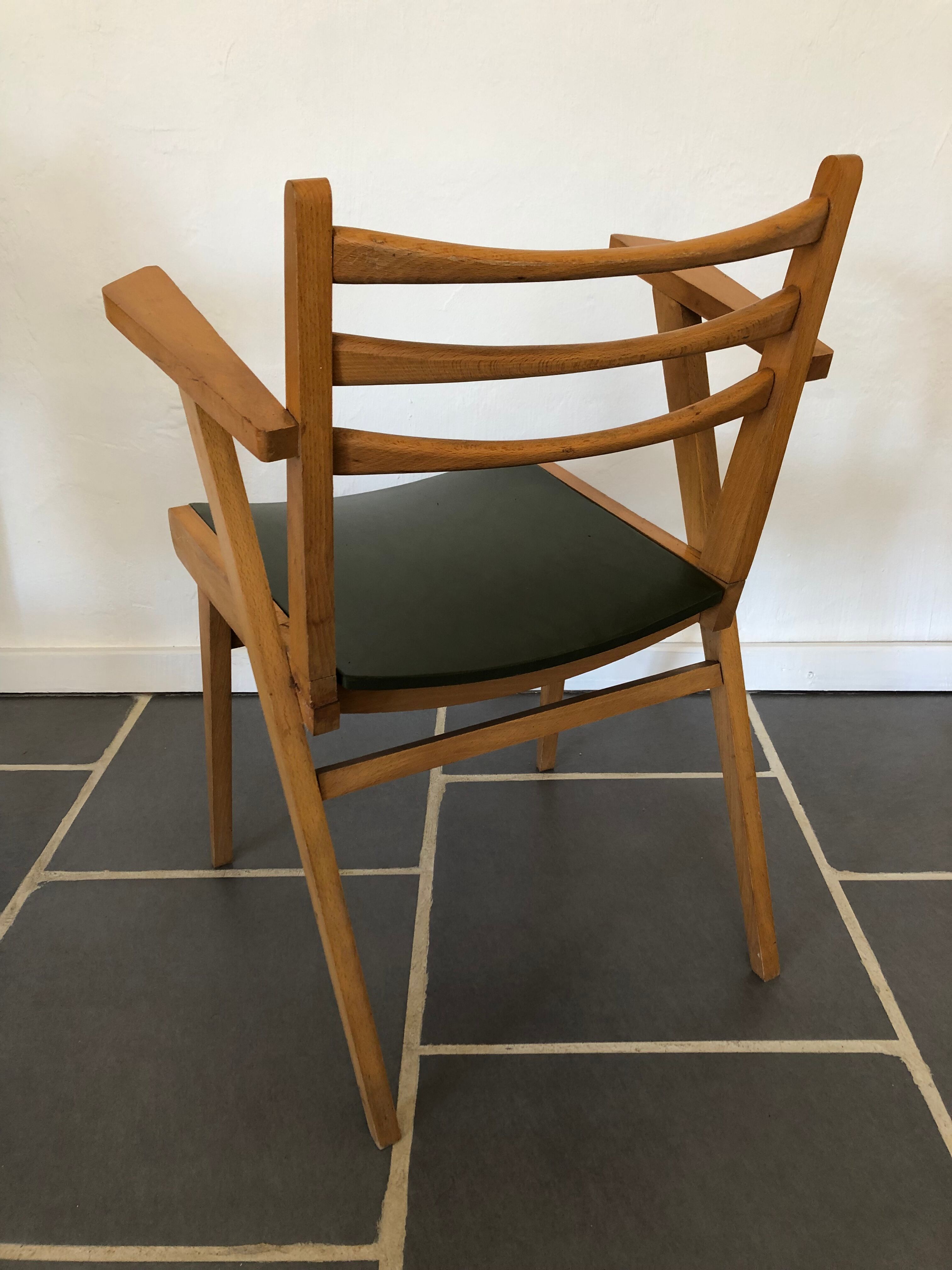 Vintage 50s bridge armchair