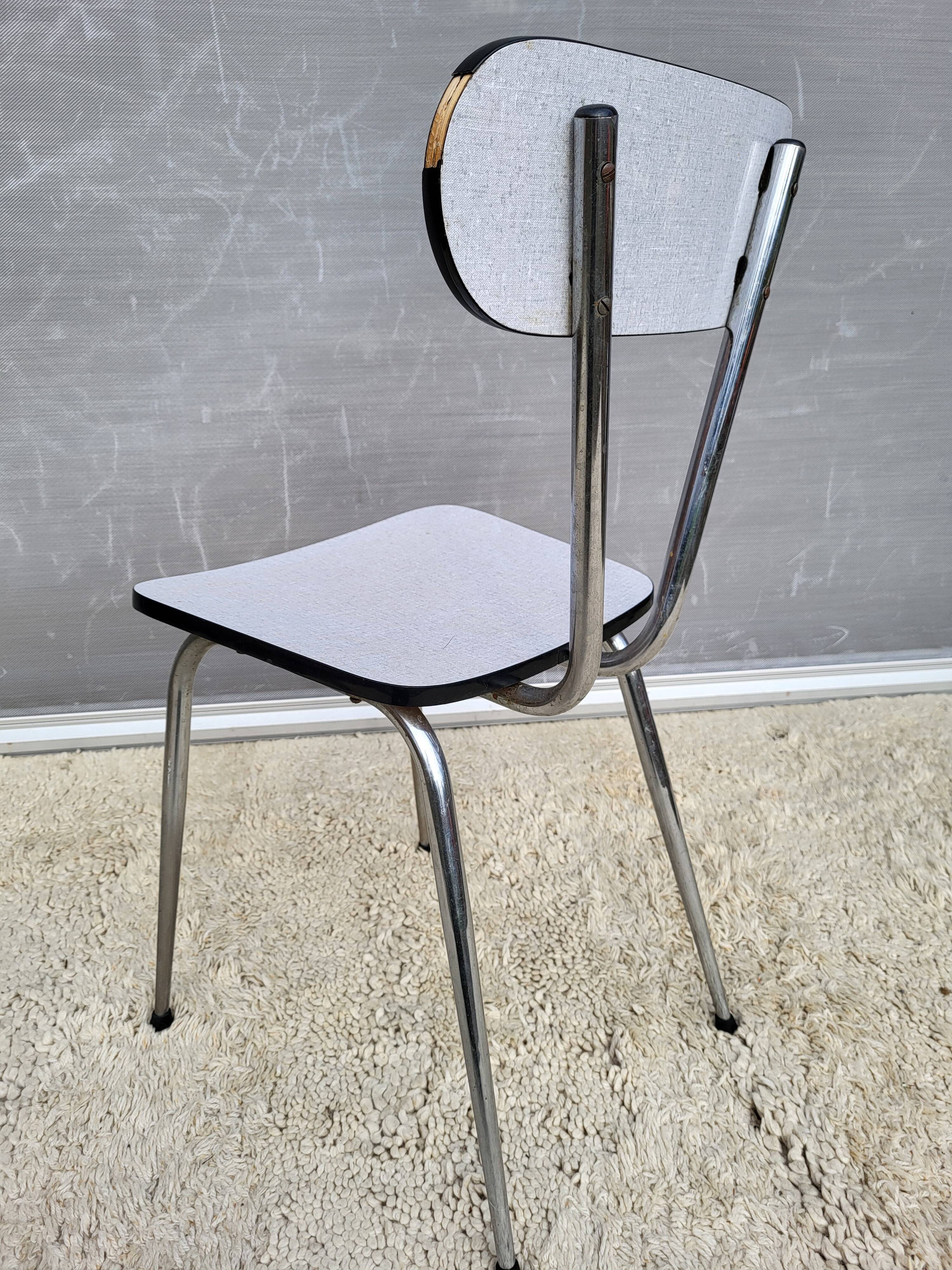 1970 Formica gray chair