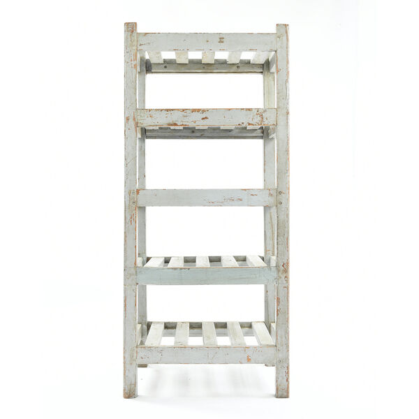 Etagère blanche en bois à 5 étages