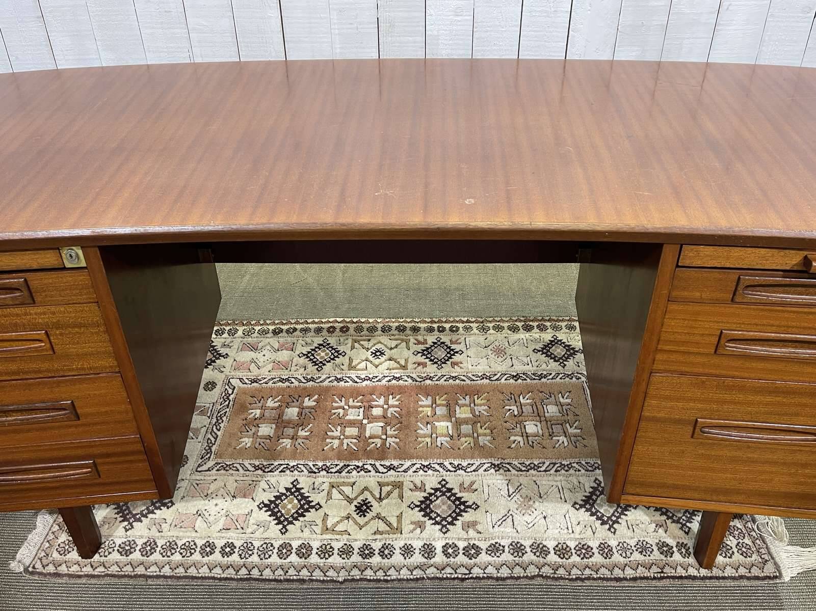1960s mahogany executive desk - can be dismantled into 3 parts