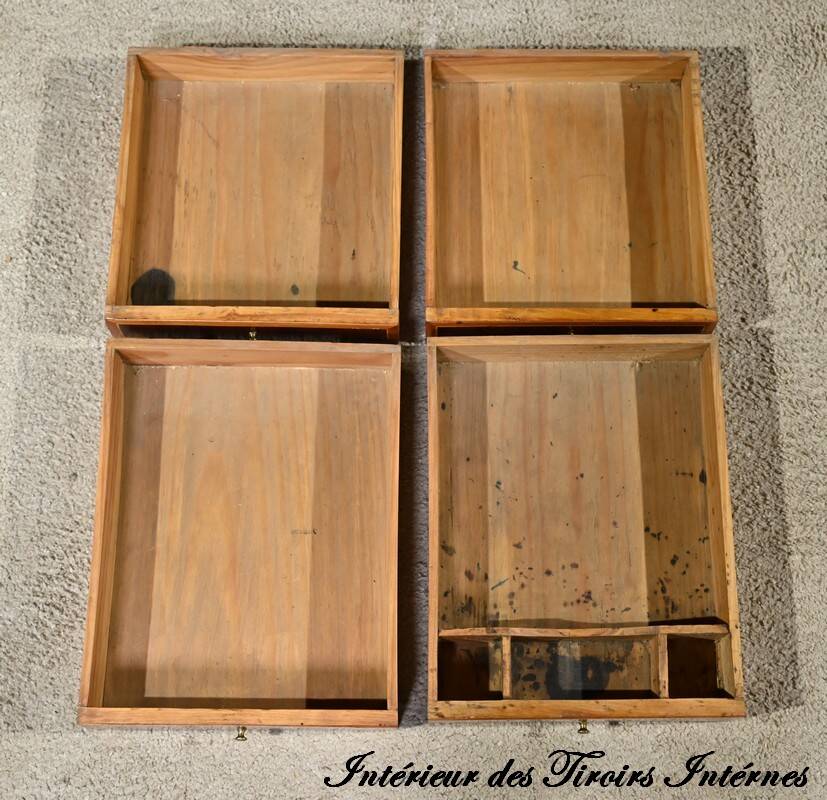 Mahogany and Rosewood Cylinder Desk, Louis XV period – 1st part XVI