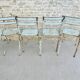 4 chaises de jardin en métal bleu pastel Art Prog