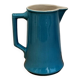 Vintage blue ceramic pitcher