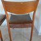 2 Scandinavian Fristho Franeker chairs in teak and leather.