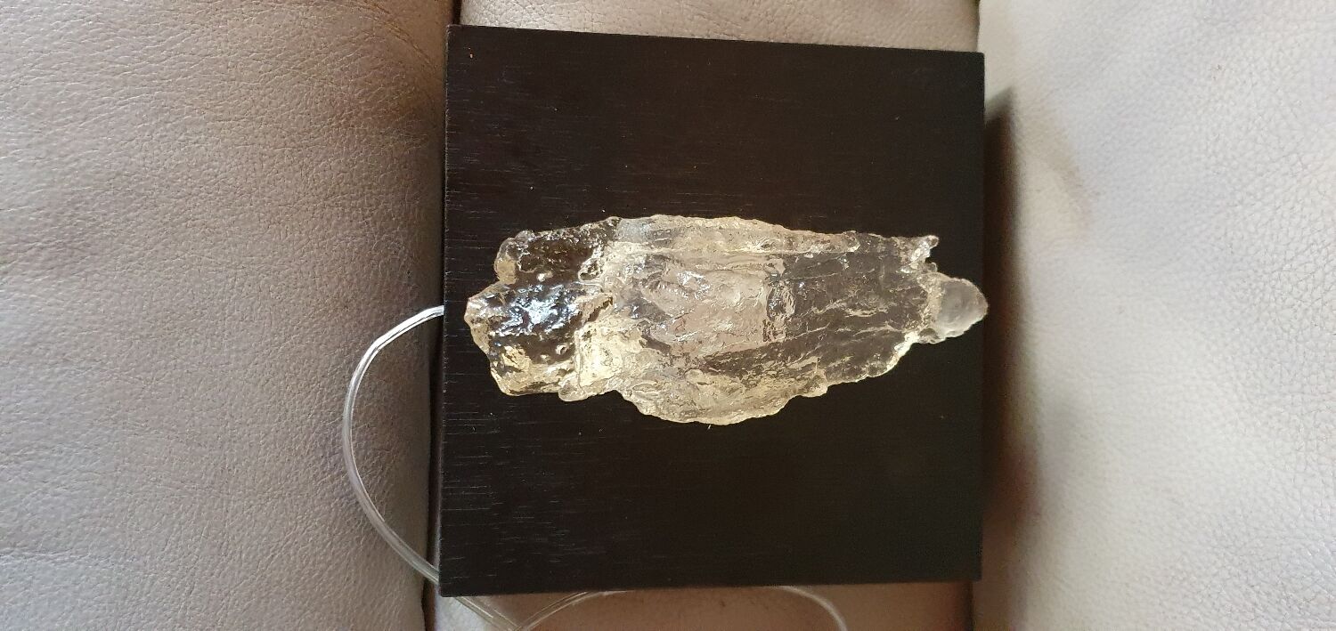 Glass and wood wall light Angello Design