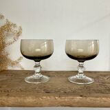 6 luminarc smoked cups