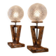 Pair of Art Deco lamps, Poland, 1950s.