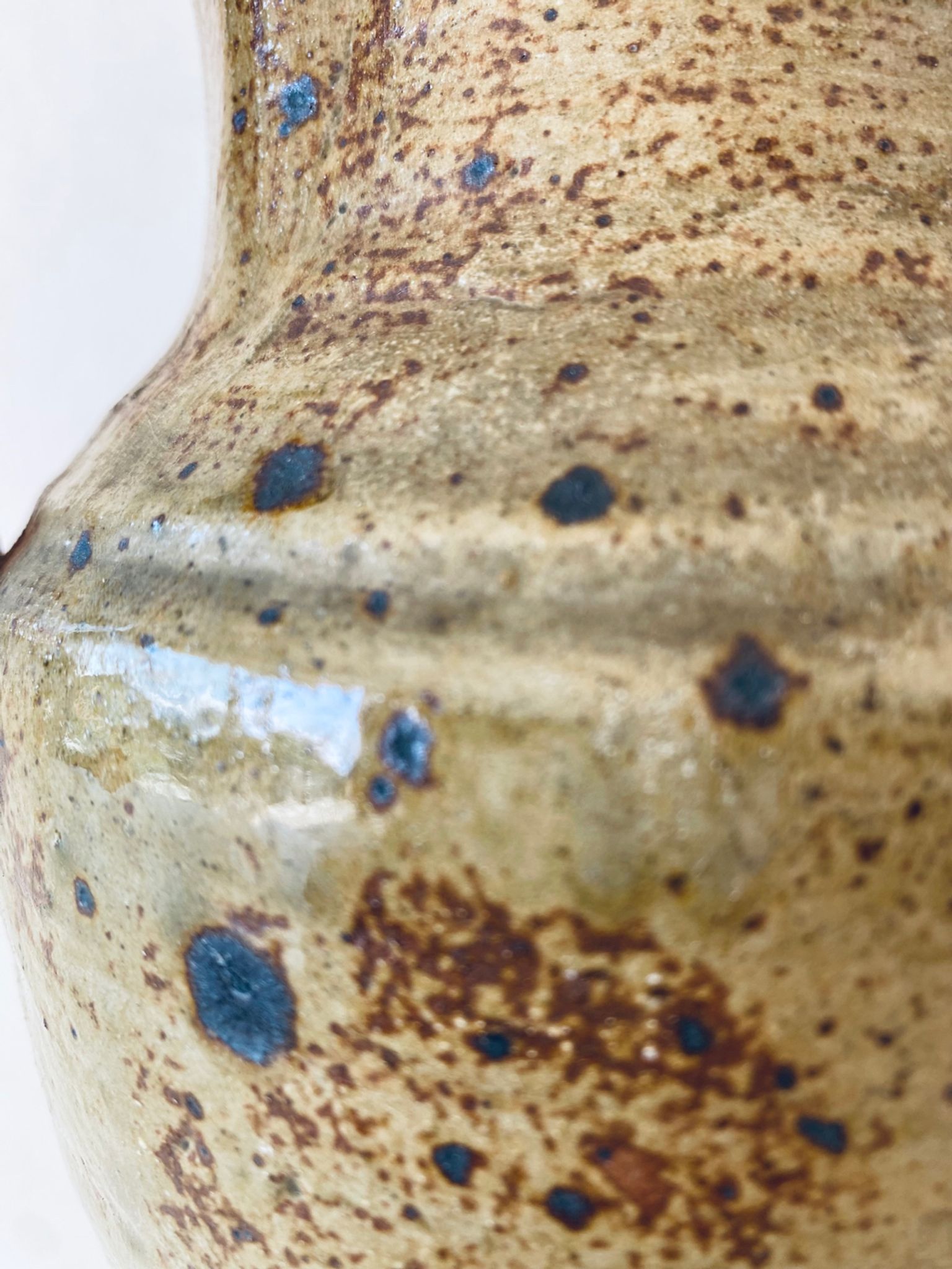 Large vintage pitcher in pyrite stoneware