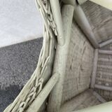 Rattan side table