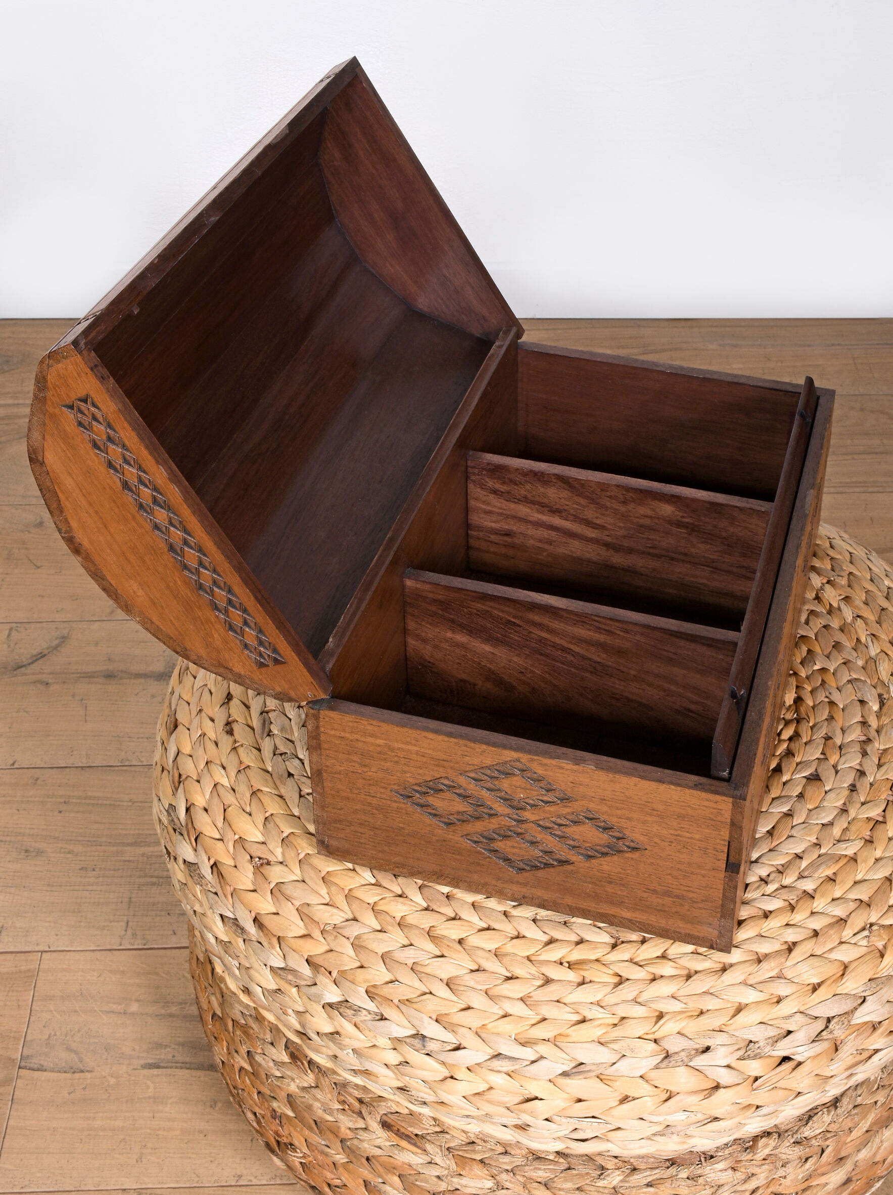 Malagasy carved chest made of precious wood