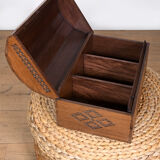 Malagasy carved chest made of precious wood