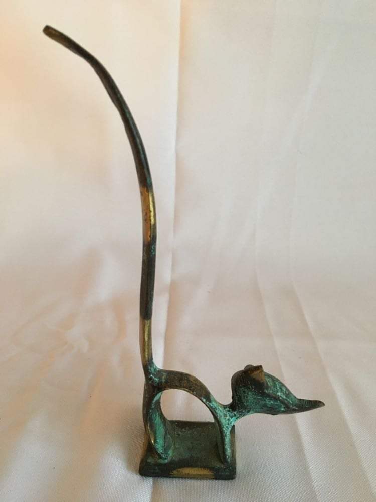 Bronze cat decoration