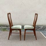 Pair of Ingrid Niels Koefoed teak chairs, Denmark 1960