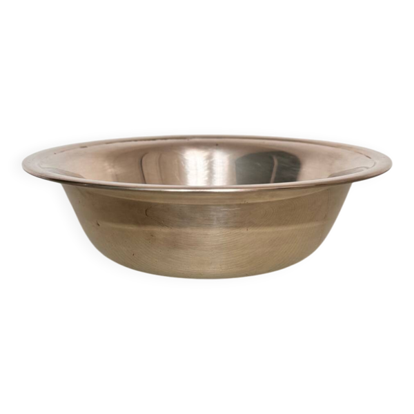 Grand bol, saladier, coupe Bouillet Bourdelle en métal argenté