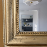 Large antique gilded mirror.