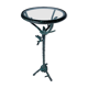 Metal pedestal table in the manner of Diego Giacometti