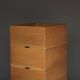Storage Boxes in beech wood by Wim den Boon, 1967. Set of 4