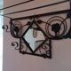 Coat Rack and Umbrella Rack Set 1925 black roses